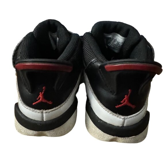 Nike Jordan High-top Sneakers Toddler Size 8C White Black Hook and Loop Closure - Picture 6 of 10
